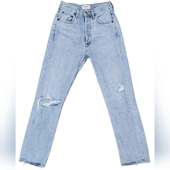 Agolde Riley High Rise Straight Jeans - Picture 11 of 11